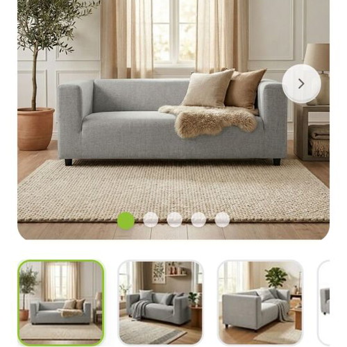 Kaplan sofa like new with 2 covers white and blue
