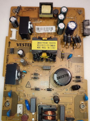 Powerboard Vestel 17ips11 μεταχειρισμένο από τηλεόραση με σπασμένο πάνελ