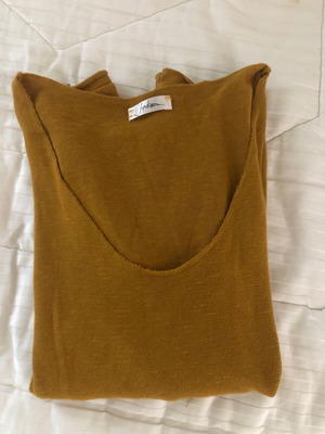 Tshirt γυναικείο μακρυμάνικο σαν καινούργιο, μουσταρδί, O/S