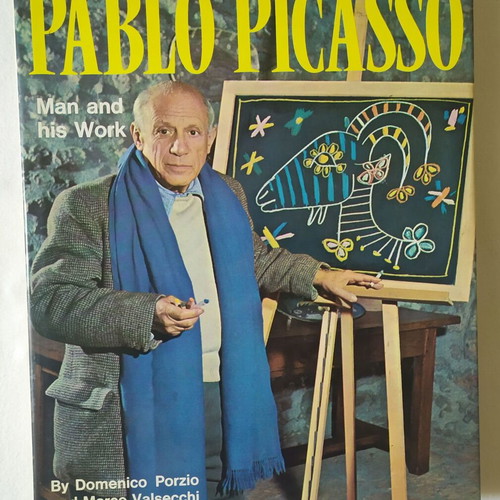 Pablo Picasso Man and His Work hardcover book used, English