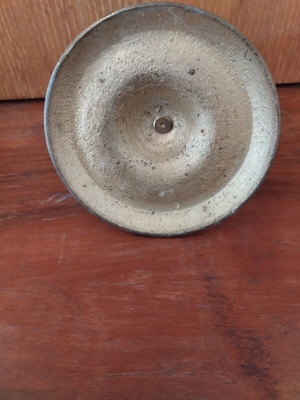 Metal candlestick, height about 8 cm