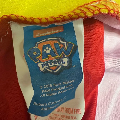 Marshall Costume from Paw Patrol like new for 2-3 years old