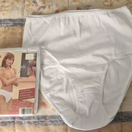 Lingerie set size 52 new, pack of 3, white