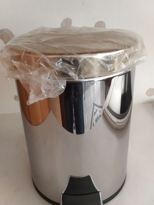 Geesa bathroom waste bin chrome gold heavy-duty new 5 l