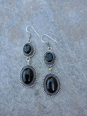 Σκουλαρίκια Μαύρος Όνυχας Καινούργια