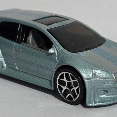 Hot Wheels Volkswagen Golf GTI Blue with Racing Strips used