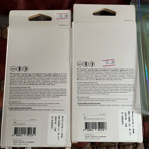 Spigen cases for iPhone 13 like new, hard, 2 pieces