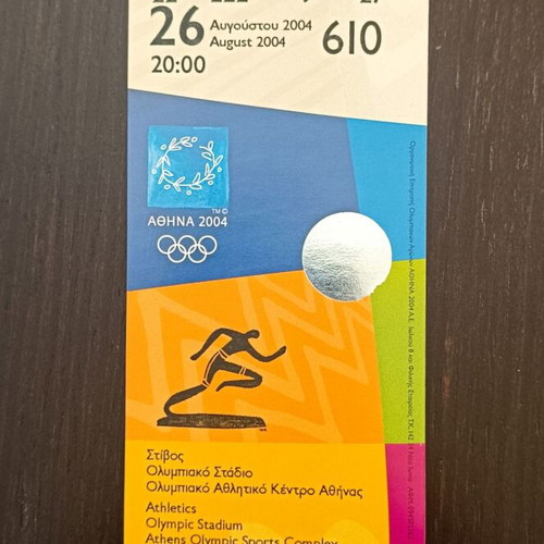 Athens 2004 Olympic Games Athletics Tickets like new, pair