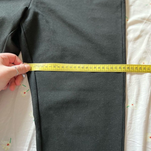 H&M black pants new, size L/40/12 with back zipper