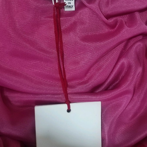 Luxury Who's Who Milano midi dress new, silk and viscose, pink
