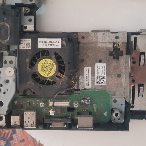 Laptop Bottom Case Dell Inspiron 1545 with Fan, Speakers, and Ports used