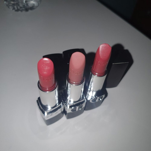 Dior set of 3 full size lipsticks used