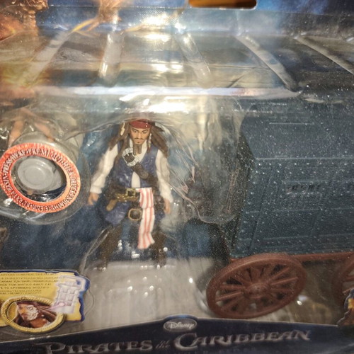 Disney Pirates of Caribbean Captain Jack Sparrow Battle Pack with wagon