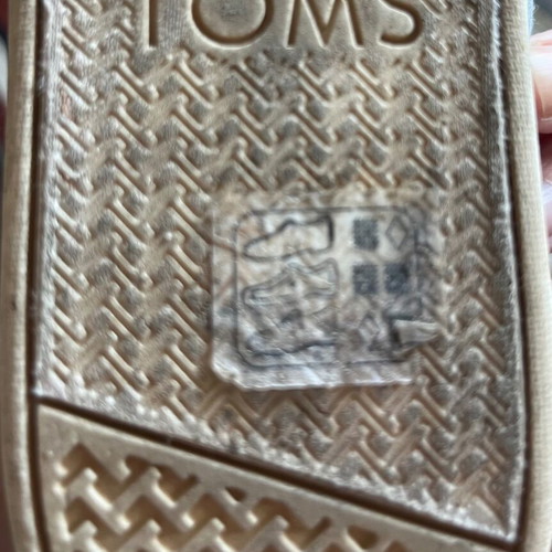 Toms kids blue espadrilles like new size 32.5