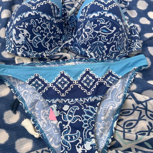Lise Charmel swimsuit new, sizes 75F/40 and 75E/42, blue