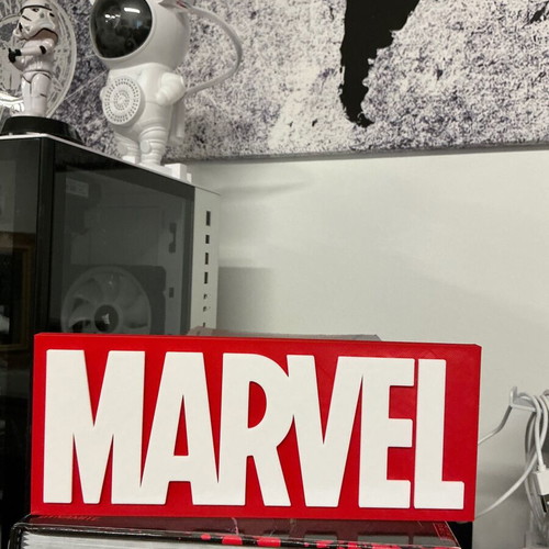 Marvel logo decorative item new, PLA material