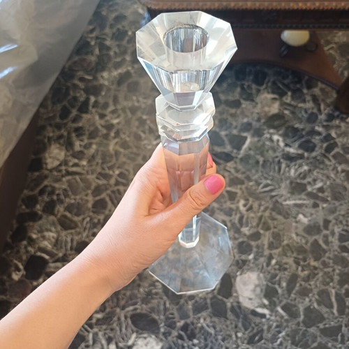 Bohemia Olympia Crystal Candlestick 25.5 cm new