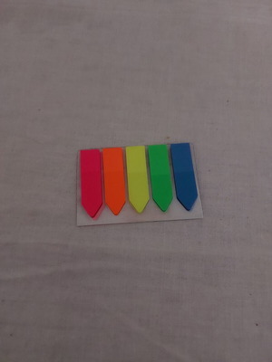 Sticky notes transparent arrow design like new, 5+5 pieces