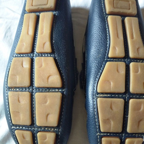 Scarpy leather shoes navy size 36 new
