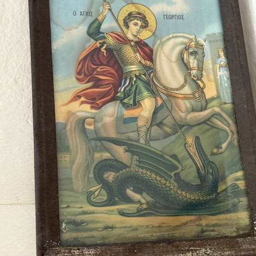 Religious icon of Saint George used