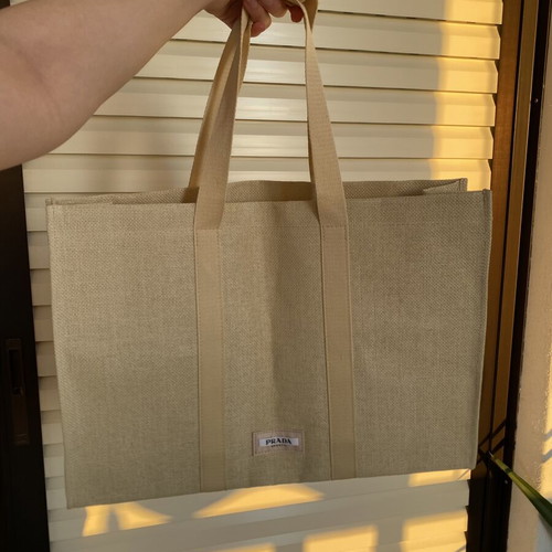 Prada beauty tote cabas shopping bag new, beige