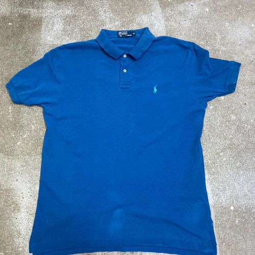 Ralph Lauren Polo shirt XL, blue with turquoise pony