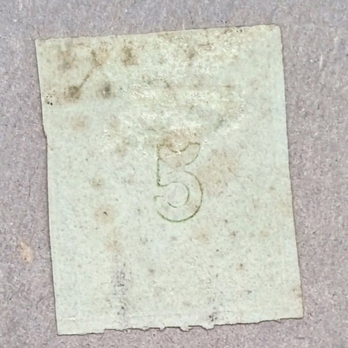 5 lepta Hermes stamp used with dotted cancellation 80 (Milos)