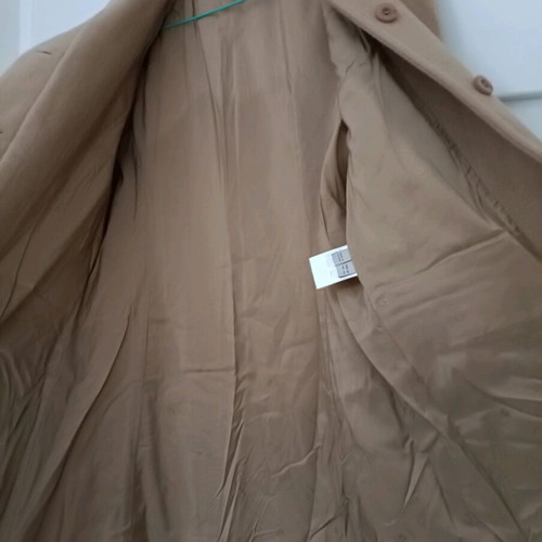 Aigner long wool coat like new, beige brown