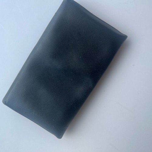 Prada wallet used black, men's model