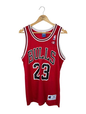 Vintage баскетболен потник Champion NBA Chicago Bulls Michael Jordan като ново