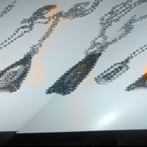 Επταετία περιδέρεια 4 τρίγωνα με Λευκό Πύργο και αρχαιότητες μεταχειρισμένα