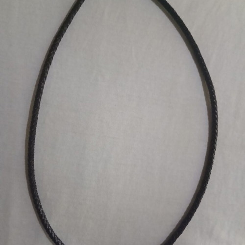 Leather Necklace Fort Tempus with Skull Pendant new, brown and silver