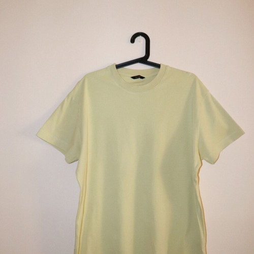 Massimo Dutti men's T-shirt, pastel yellow, size M