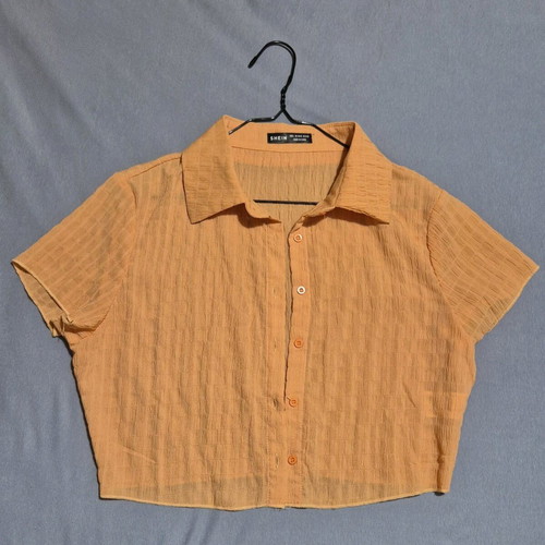 Crop shirt Shein size L orange like new
