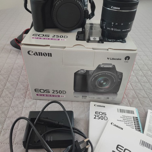Canon EOS 250D camera like new with 4K video and 550 shots