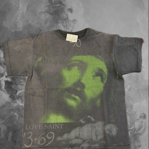 Saint Mxxxxxx Japanese T-shirt new, colorful green, size S