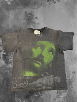 Saint Mxxxxxx Japanese T-shirt new, colorful green, size S