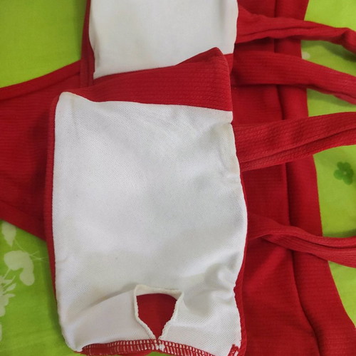 Luigi women's swimsuit red small athletic style, worn once