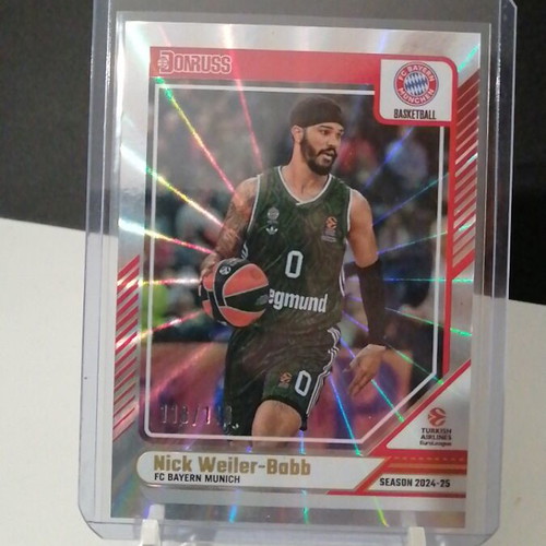 Nick Weiler-Babb 2024-25 Panini Donruss Euroleague card like new