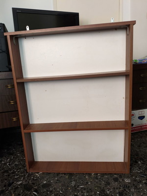 Wall shelf display walnut color like new