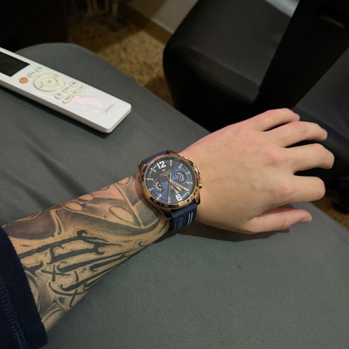 Tommy Hilfiger 1791474 wristwatch blue rosegold