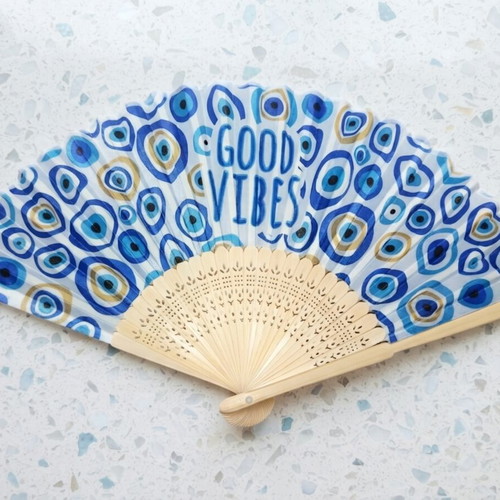 Fan for Evil Eye with Good Vibes, new