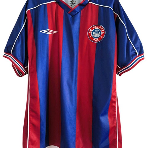 Kerkyra PAE Umbro football jersey used, size Small, season 2004-2005