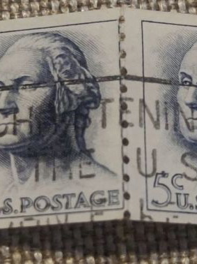 1962 George Washington σφραγισμένα γραμματόσημα, 4άδα