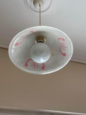 Ceiling light pendant glass like new