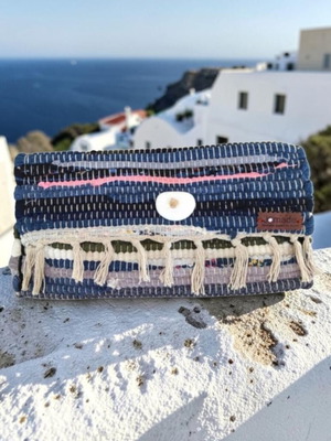 Envelope Bag Kourelo with Natural Pebble and Swarovski, New