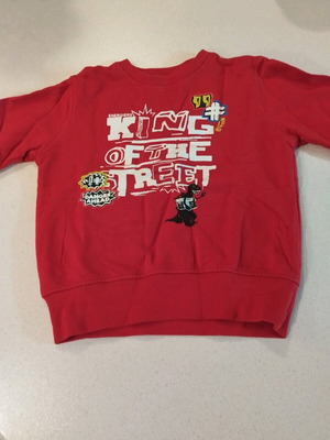 Energiers red sweatshirt for 2-year-old children like new, 92 cm