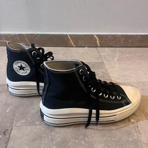 Converse Move platform retro δίπατα μποτάκια μαύρα 39 σαν καινούργιο