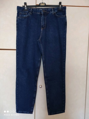 Women's denim pants size M like new, blue