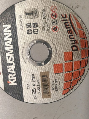 Inox discs φ125 pack of 25 pieces